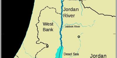 Jordānas upi un tuvajos austrumos karti